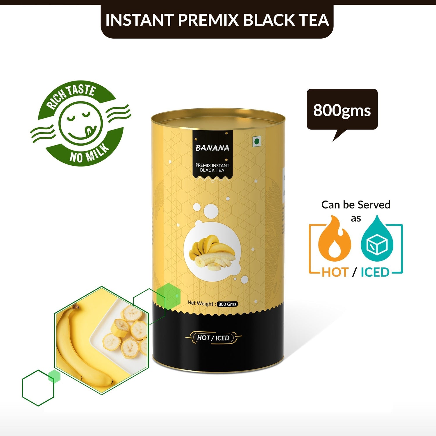 Banana Flavored Instant Black Tea