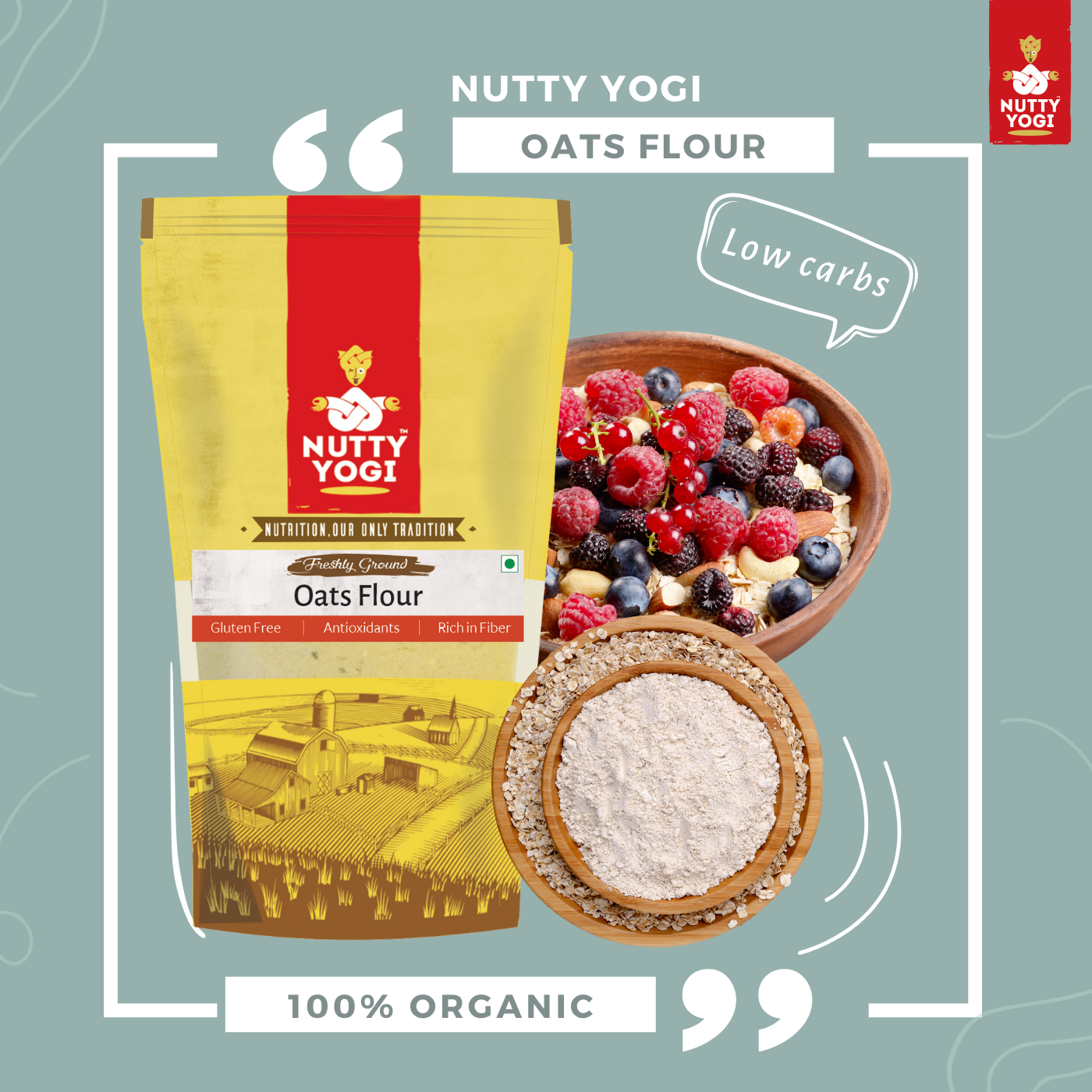 Nutty Yogi Oats Flour