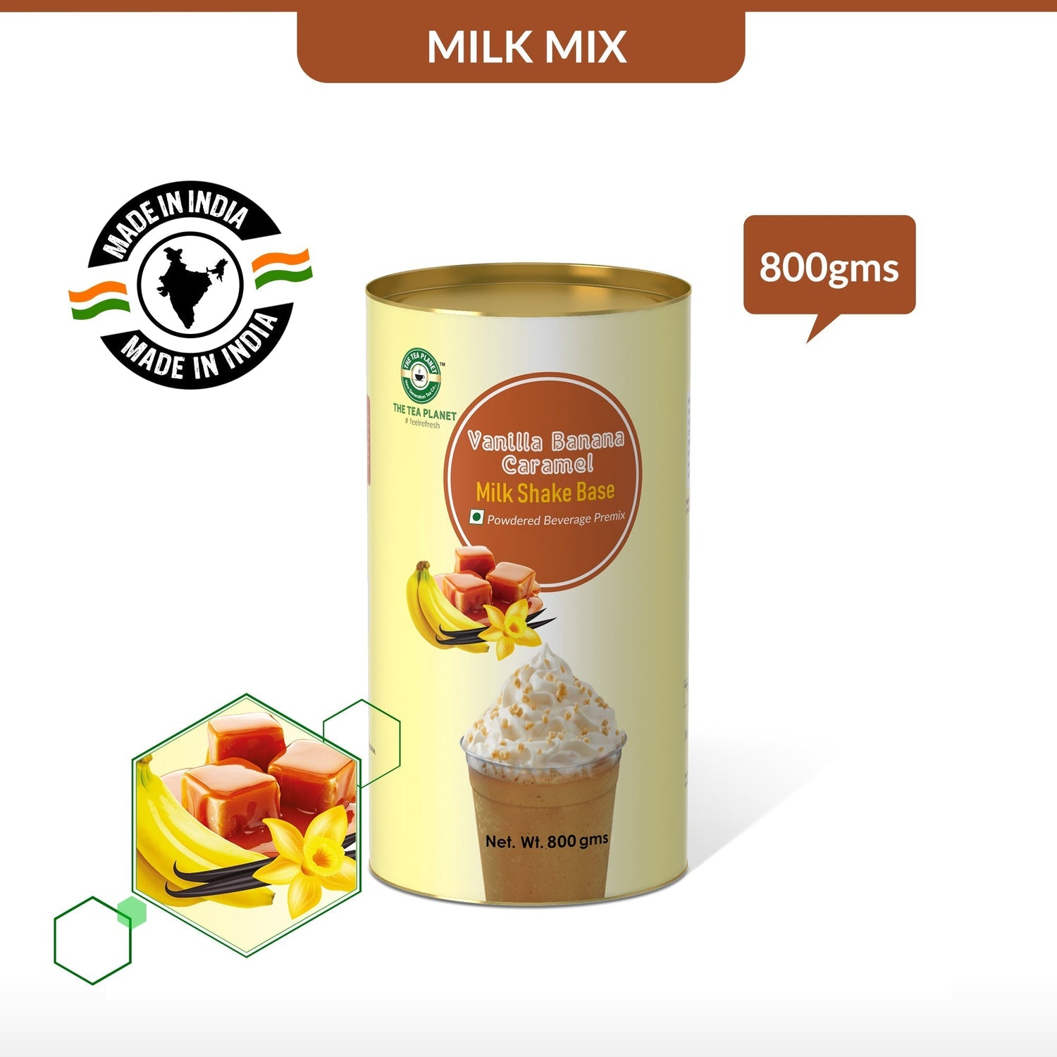 Vanilla Banana Caramel Milkshake Mix