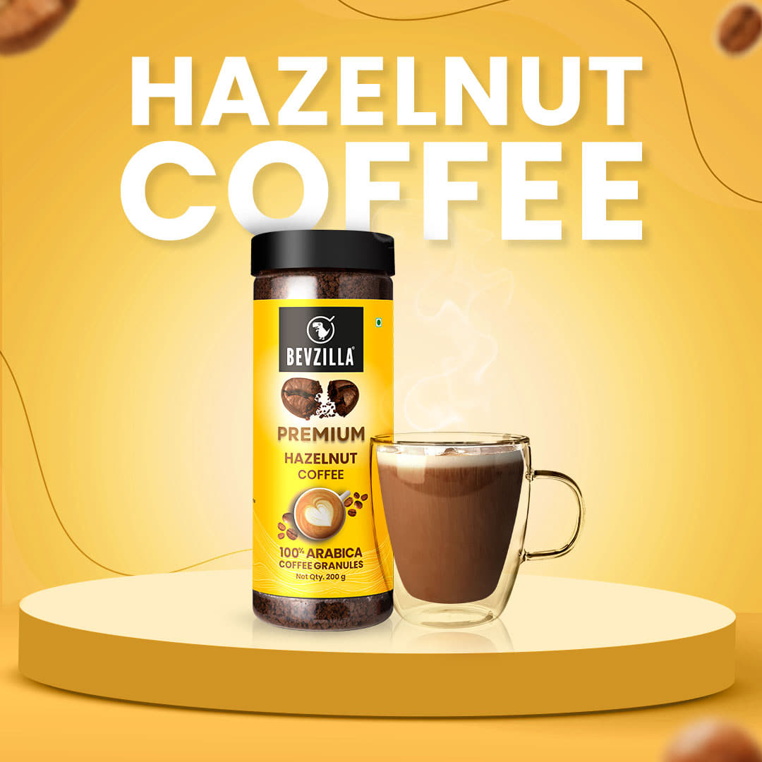 Premium Hazelnut Coffee Powder - 200 grams