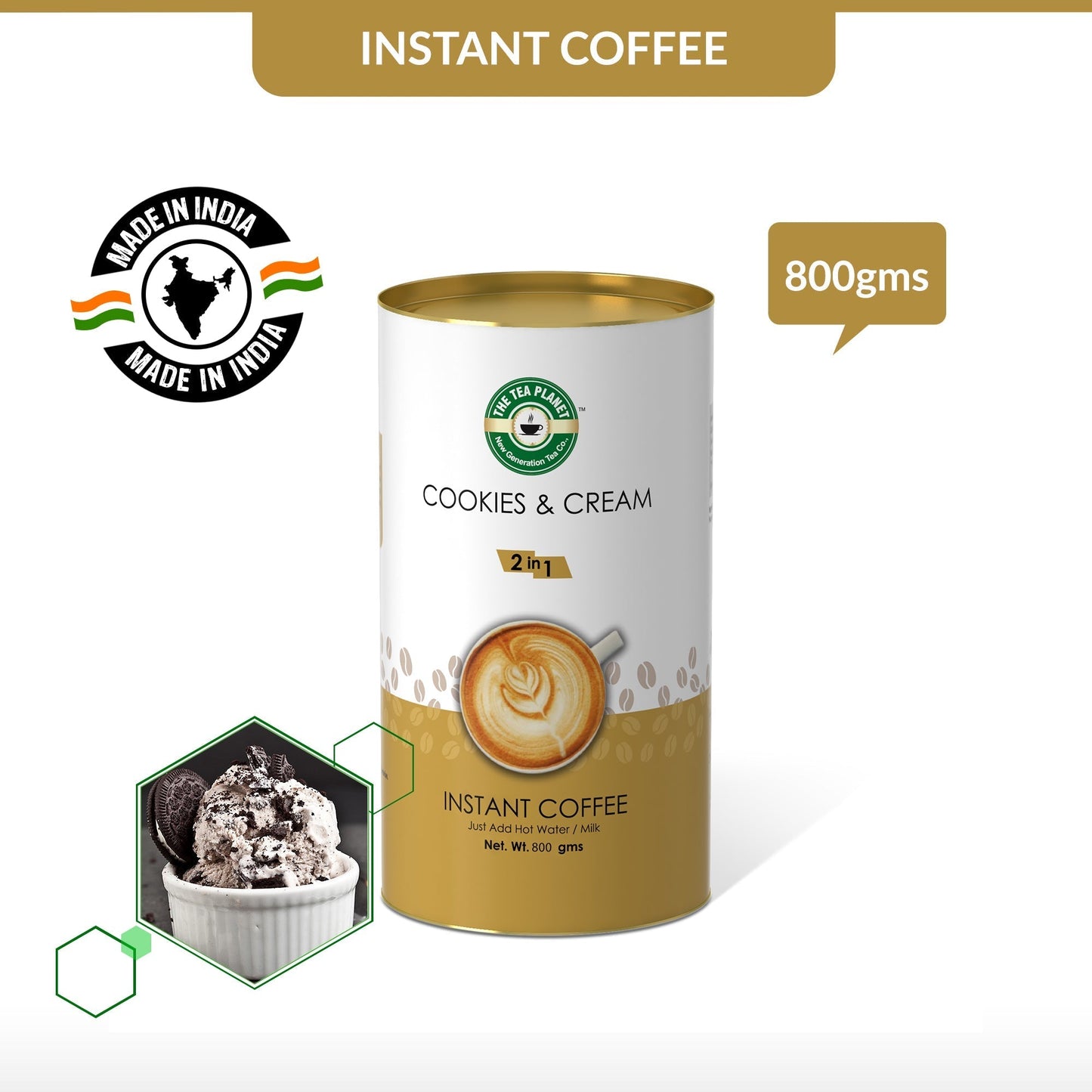 Cookies & Cream Instant Coffee Premix (2 in 1)