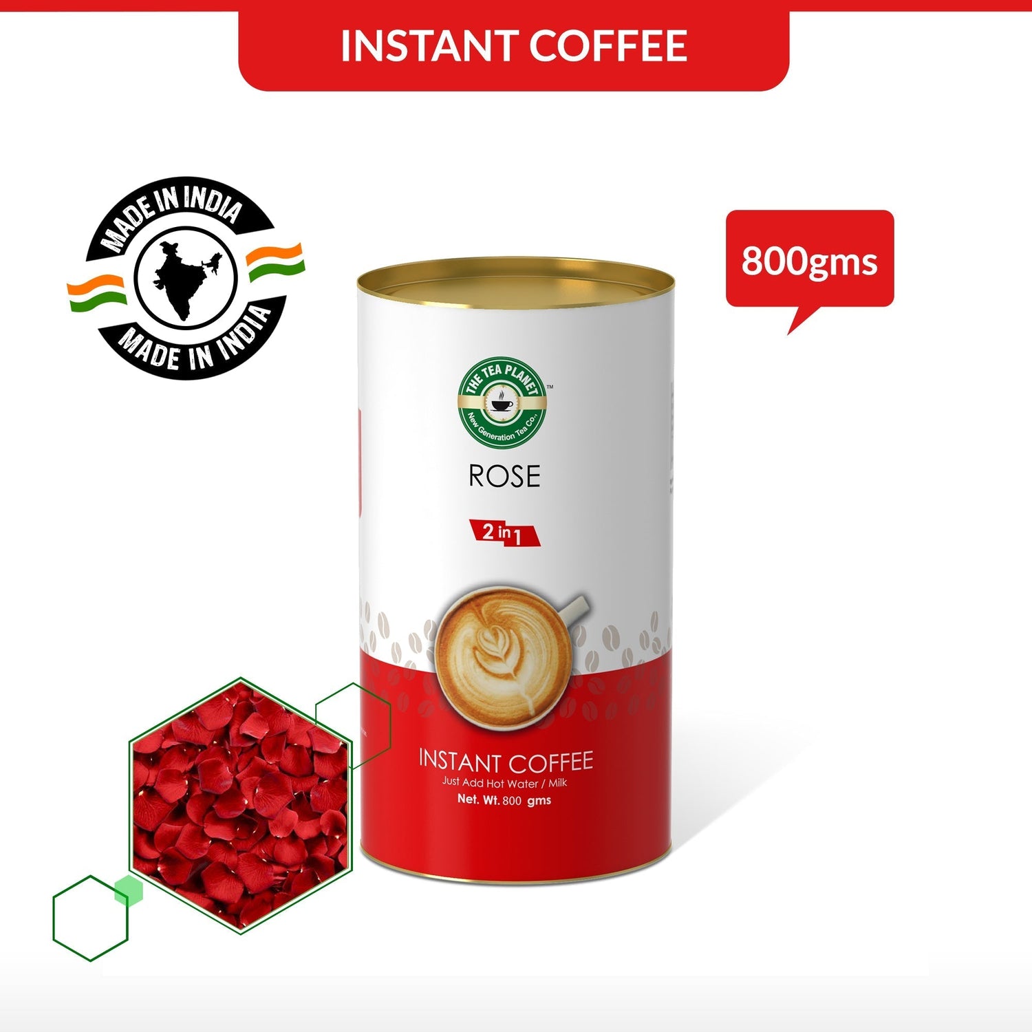 Rose Instant Coffee Premix (2 in 1)