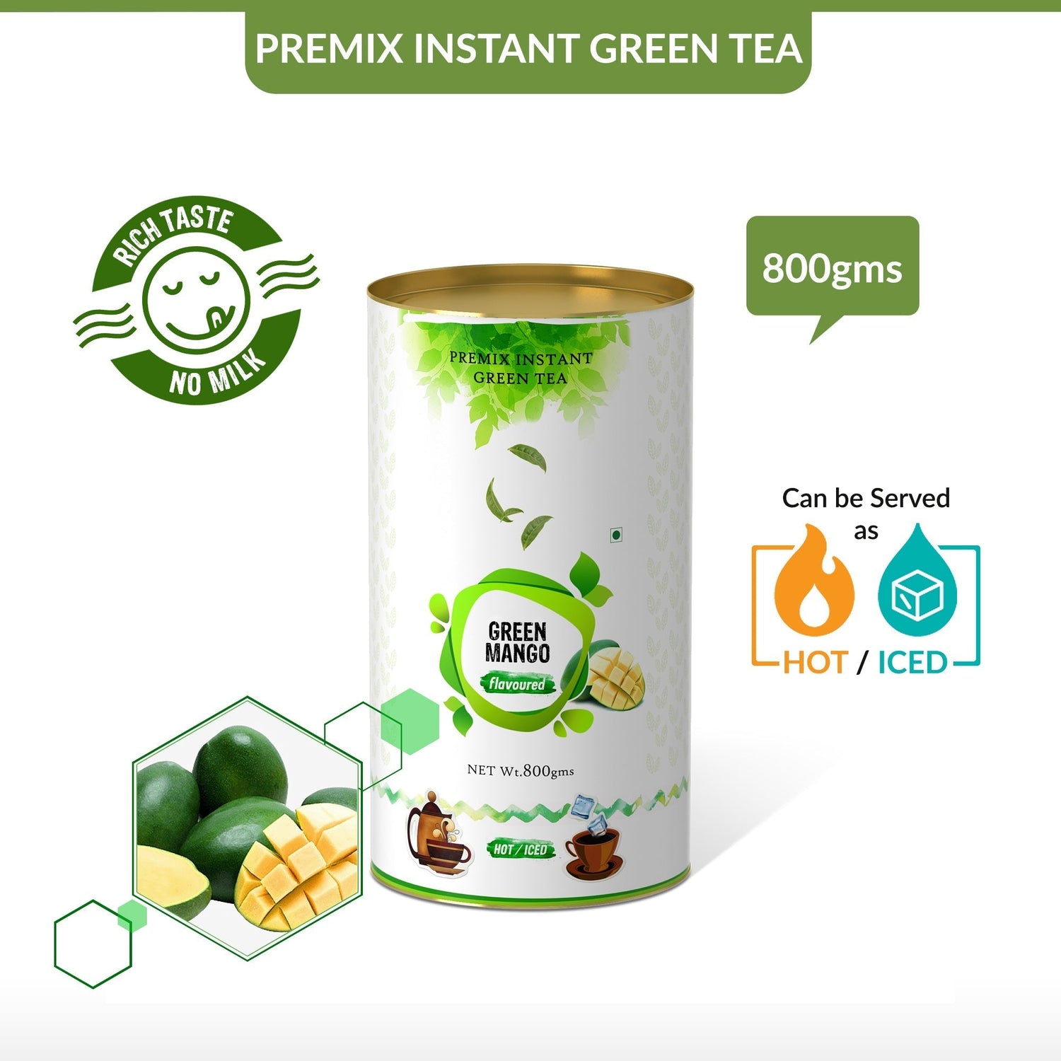 Green Mango Flavored Instant Green Tea