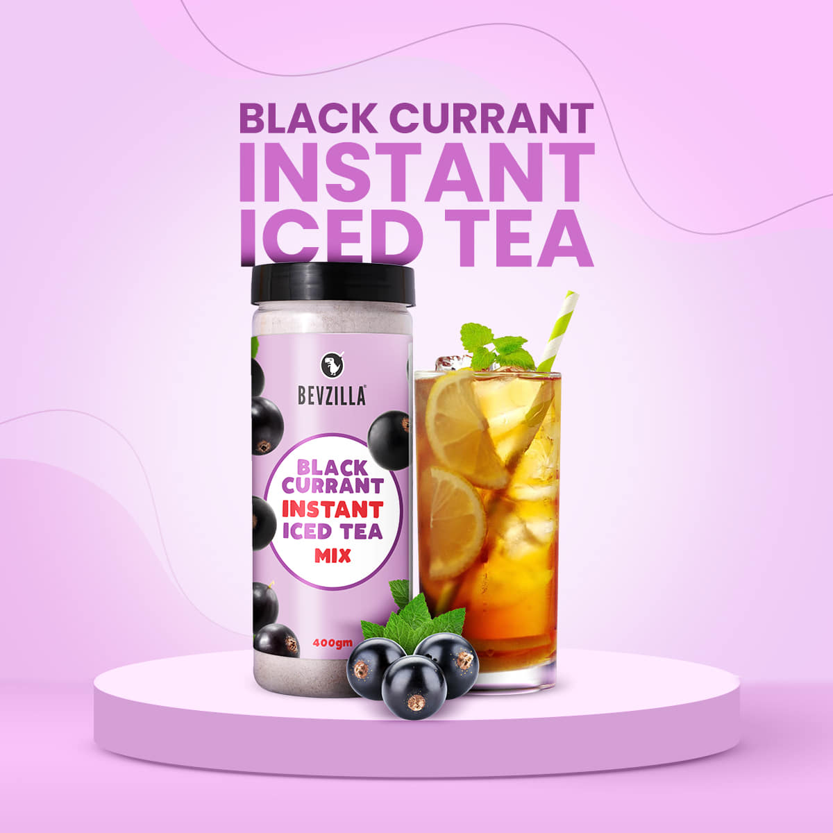 Black Currant Instant Iced tea mix