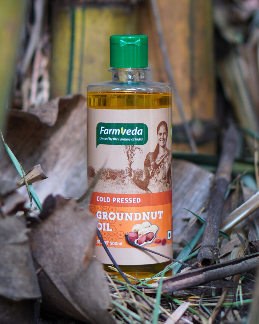 Cold Pressed Groundnut Oil - Enhanced Flavor, 500ml