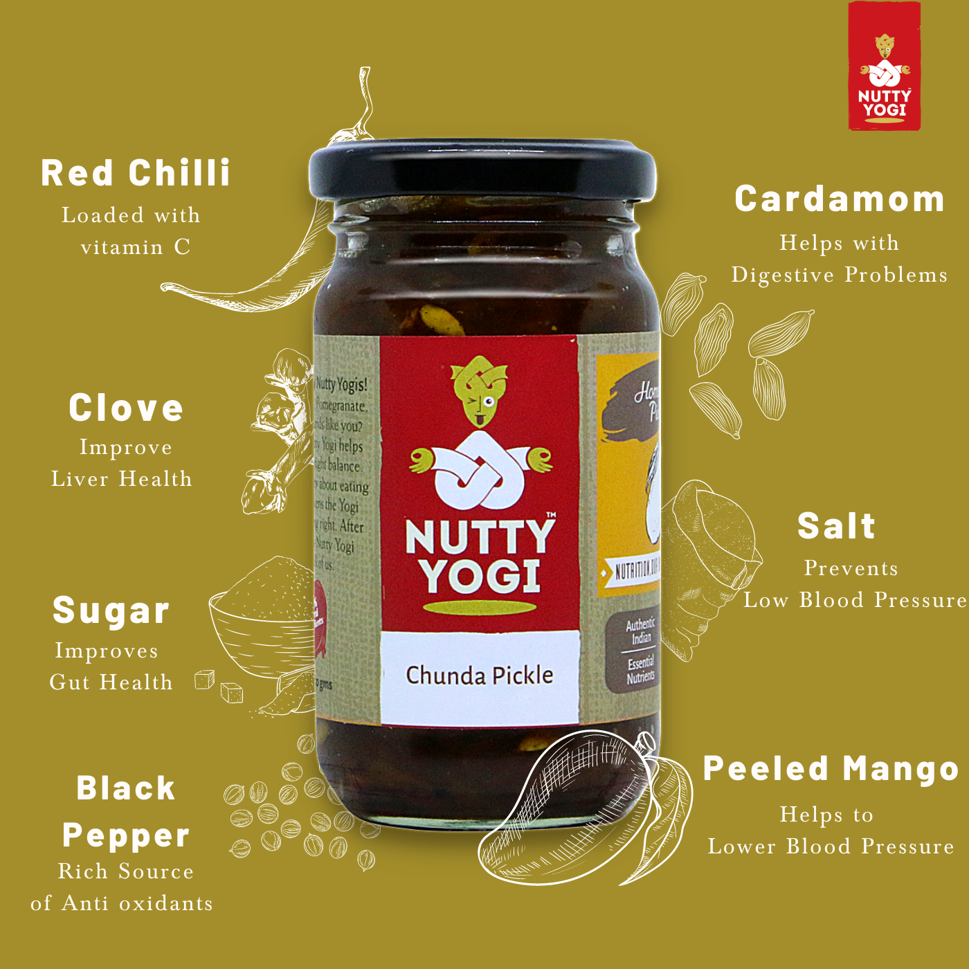 Nutty Yogi Chunda Pickle 200g