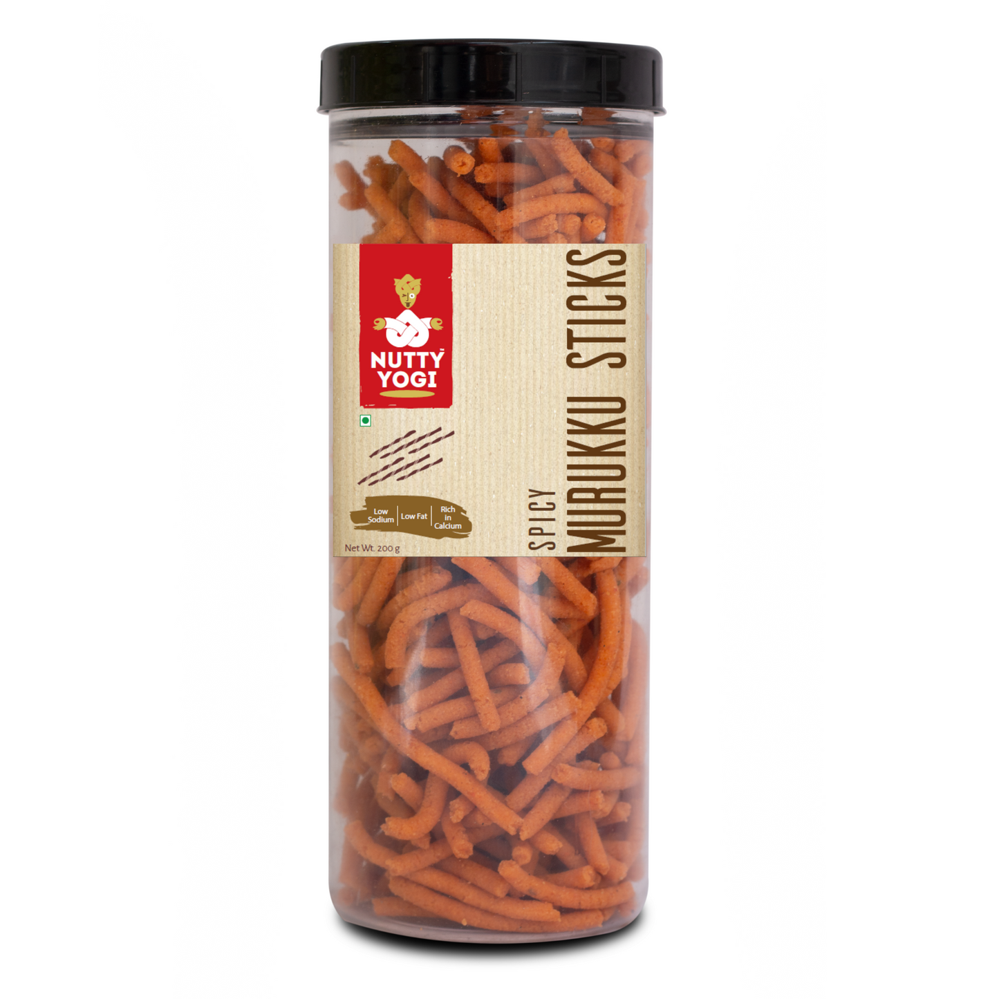 Nutty Yogi Spicy & Tart Muruku Sticks 200g