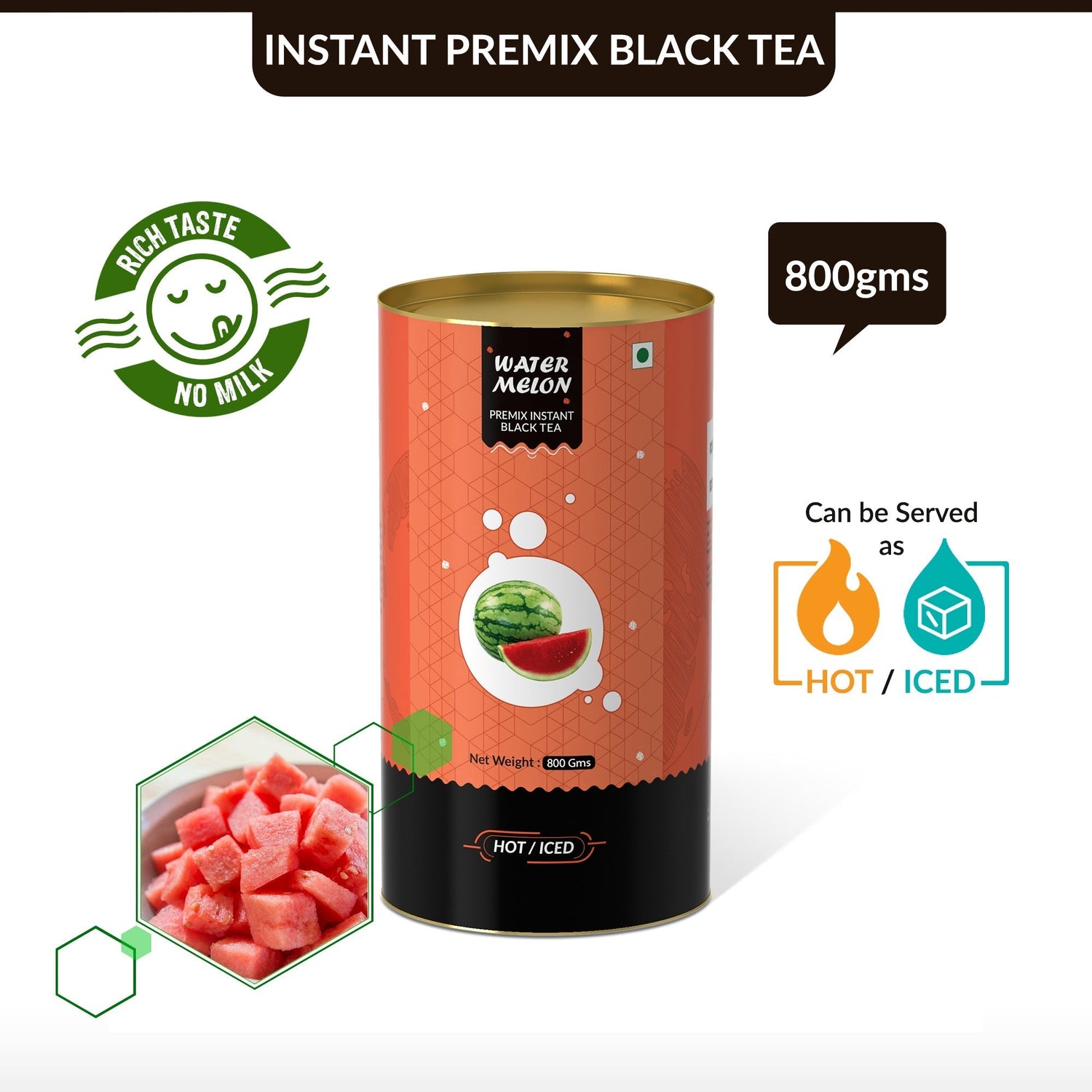 Watermelon Flavored Instant Black Tea