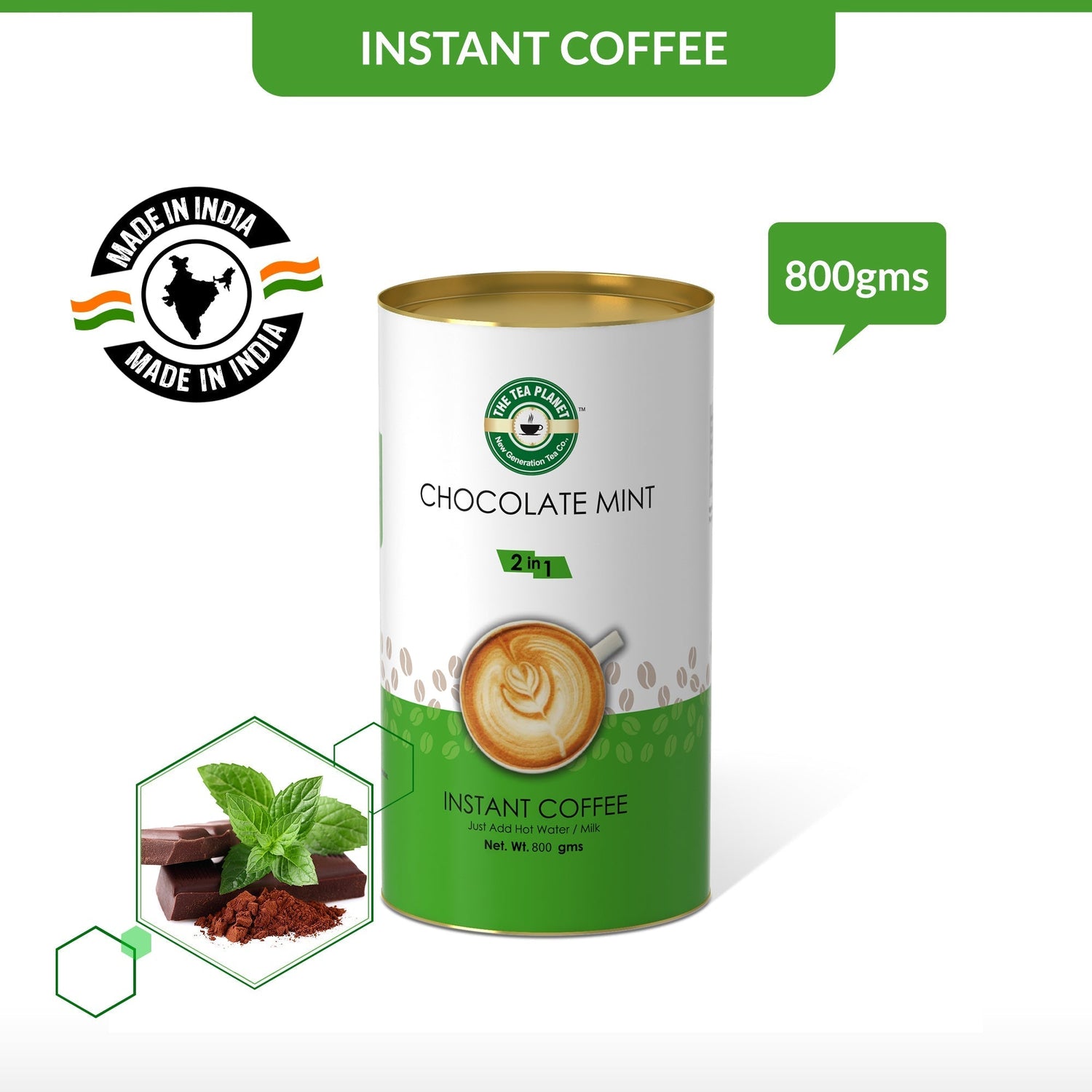 Chocolate Mint Instant Coffee Premix (2 in 1)