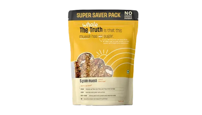 No Added Sugar 5 Grain Muesli - Pack of