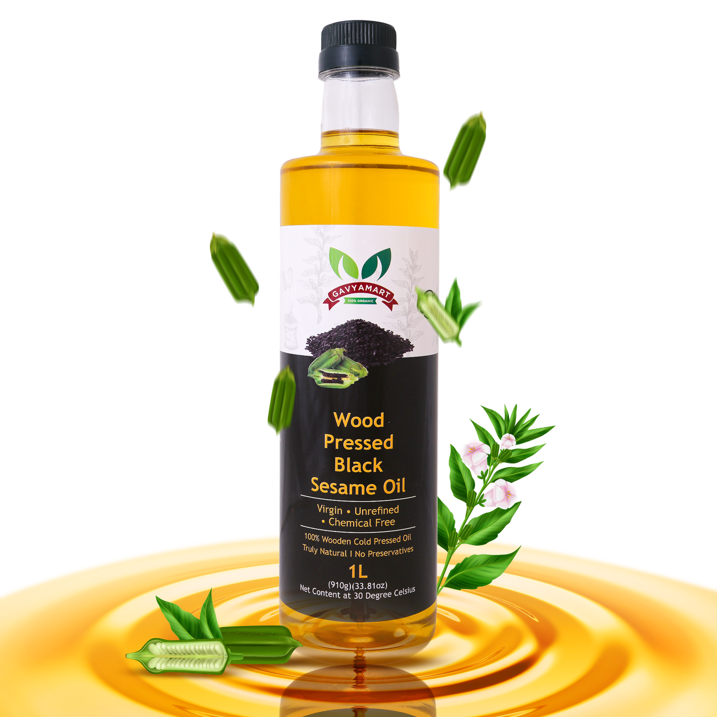 Gavyamart Yellow Mustard Oil I Cold-Pressed I Single-filtered