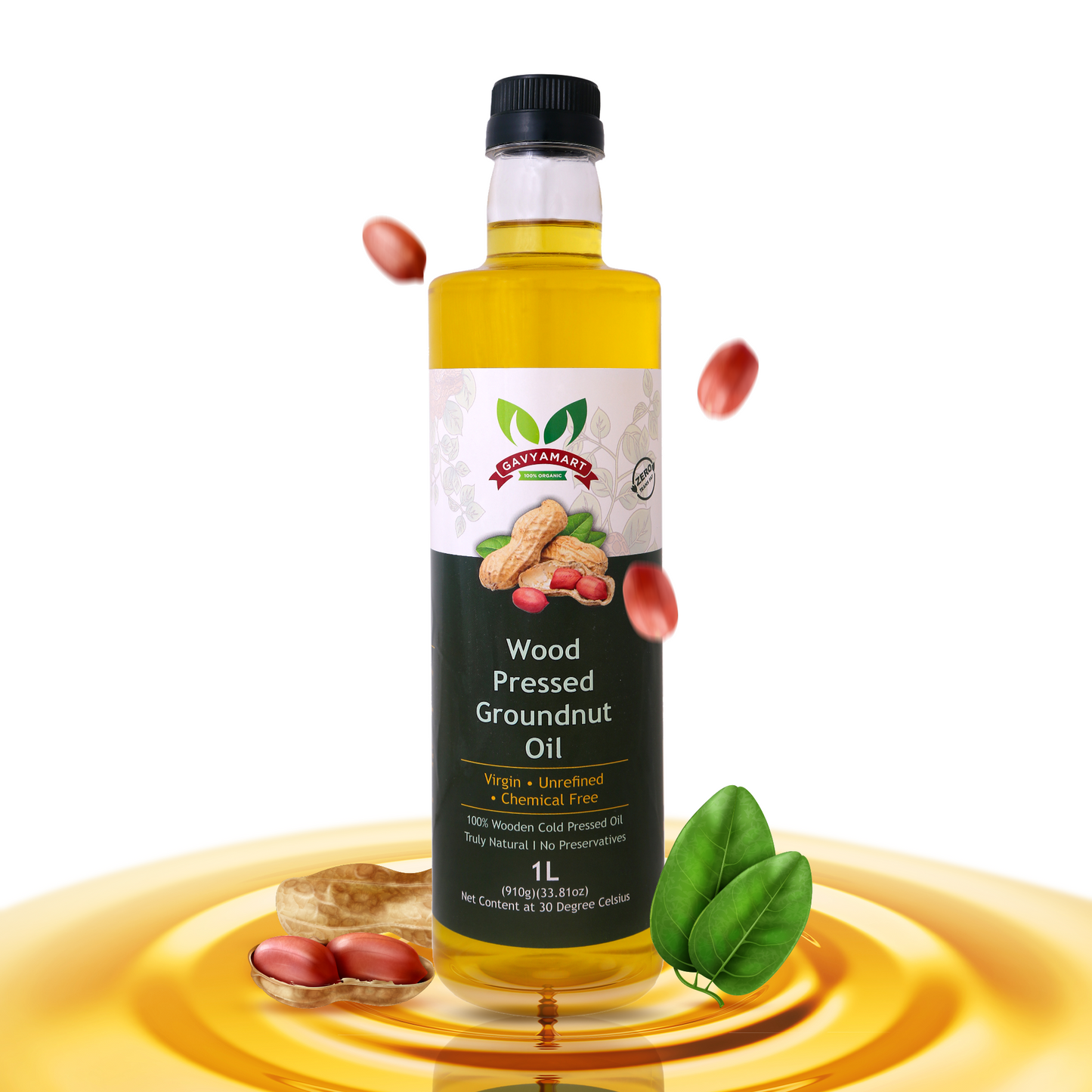 Wood Pressed Groundnut Oil