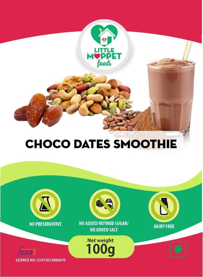 Choco-Dates Smoothie Mix – Instant Drink Mix Powder for Kids and Adults [100g]