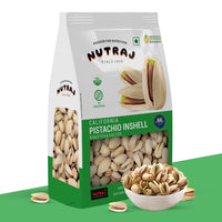 Nutraj California Roasted & Salted Pistachios Inshell (Pista) 400gm