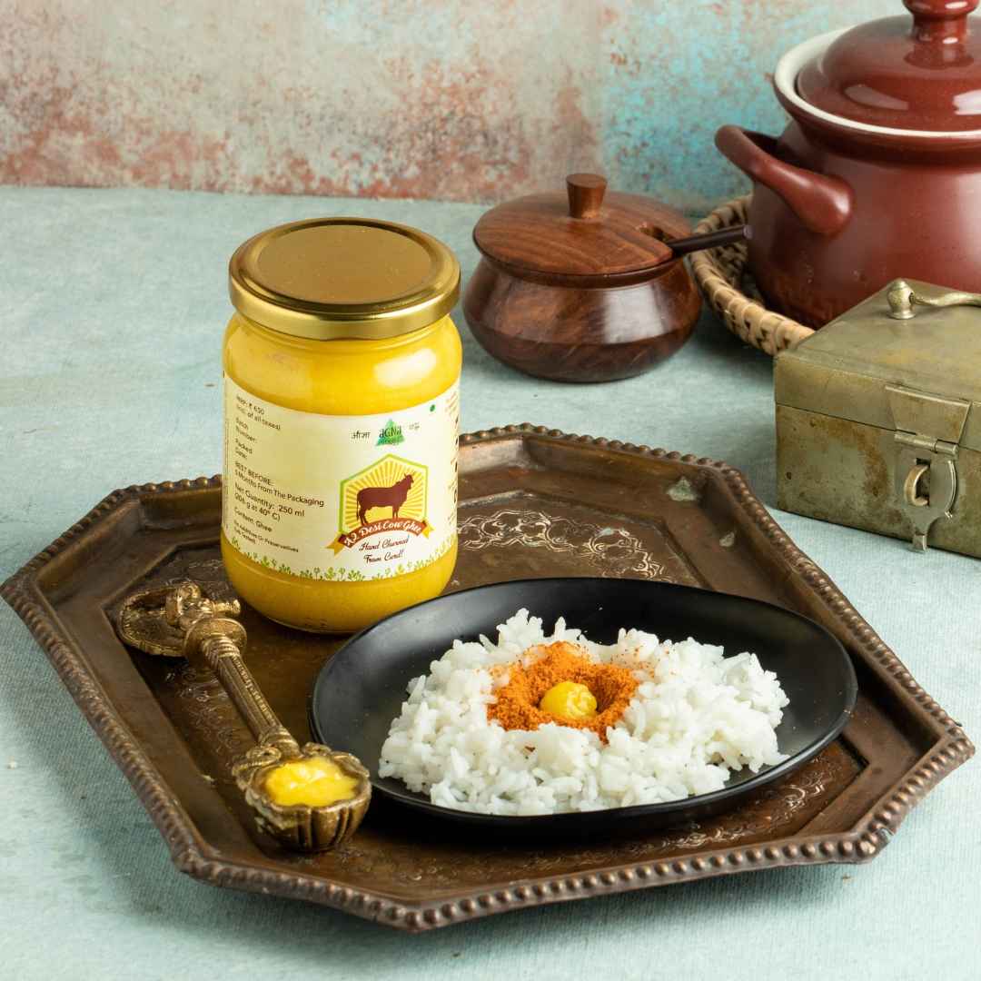 Agna A2 Desi Cow Ghee - Hand Churned from Curd