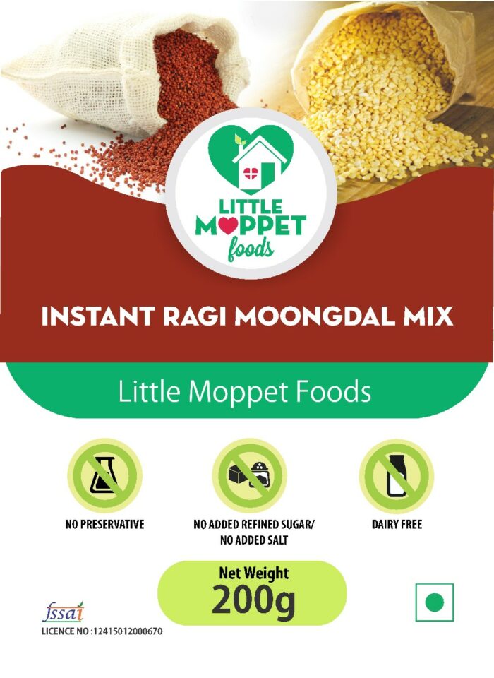 Instant Ragi Moongdal Powder [200G]