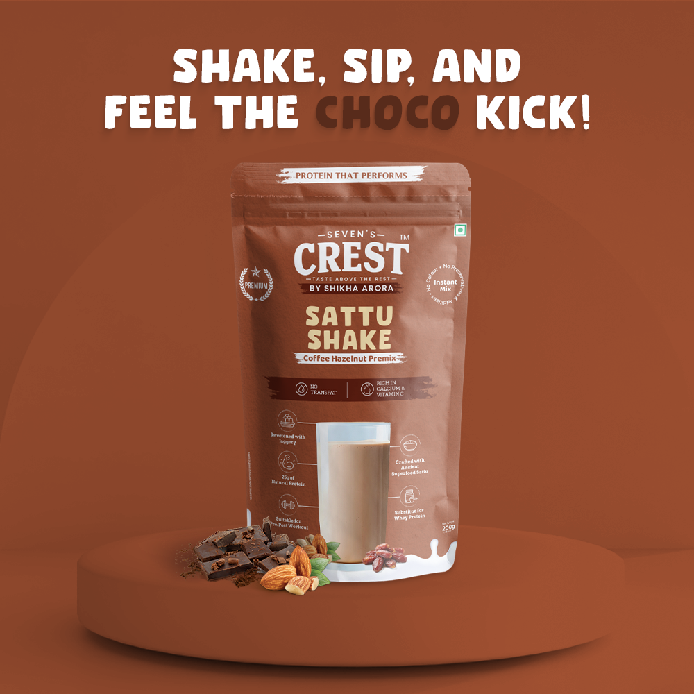 Coffee Hazelnut Sattu Shake Premix