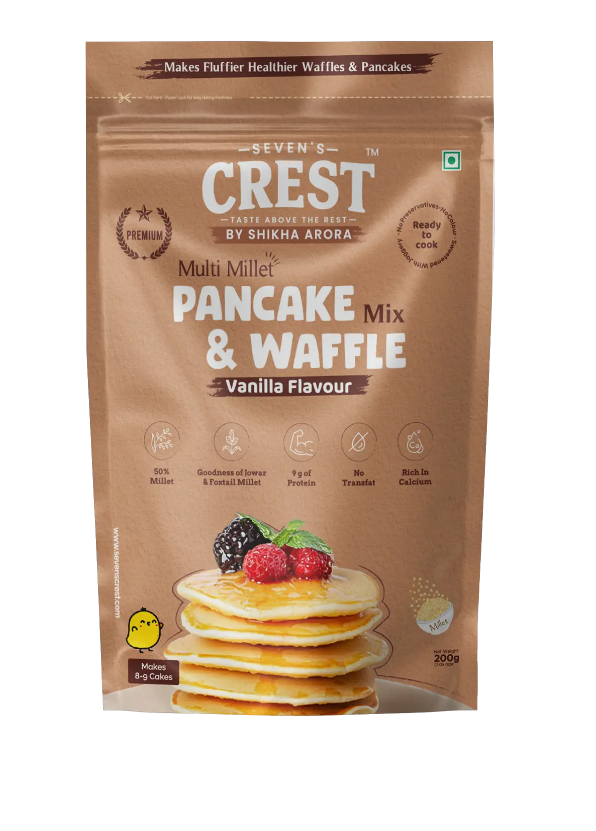 Vanilla Multi Millet Pancake & Waffle mix