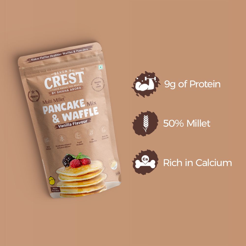 Vanilla Multi Millet Pancake & Waffle mix