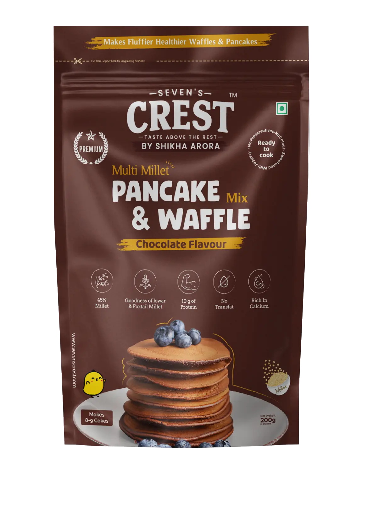 Chocolate Multi Millet Pancake &amp; Waffle Mix