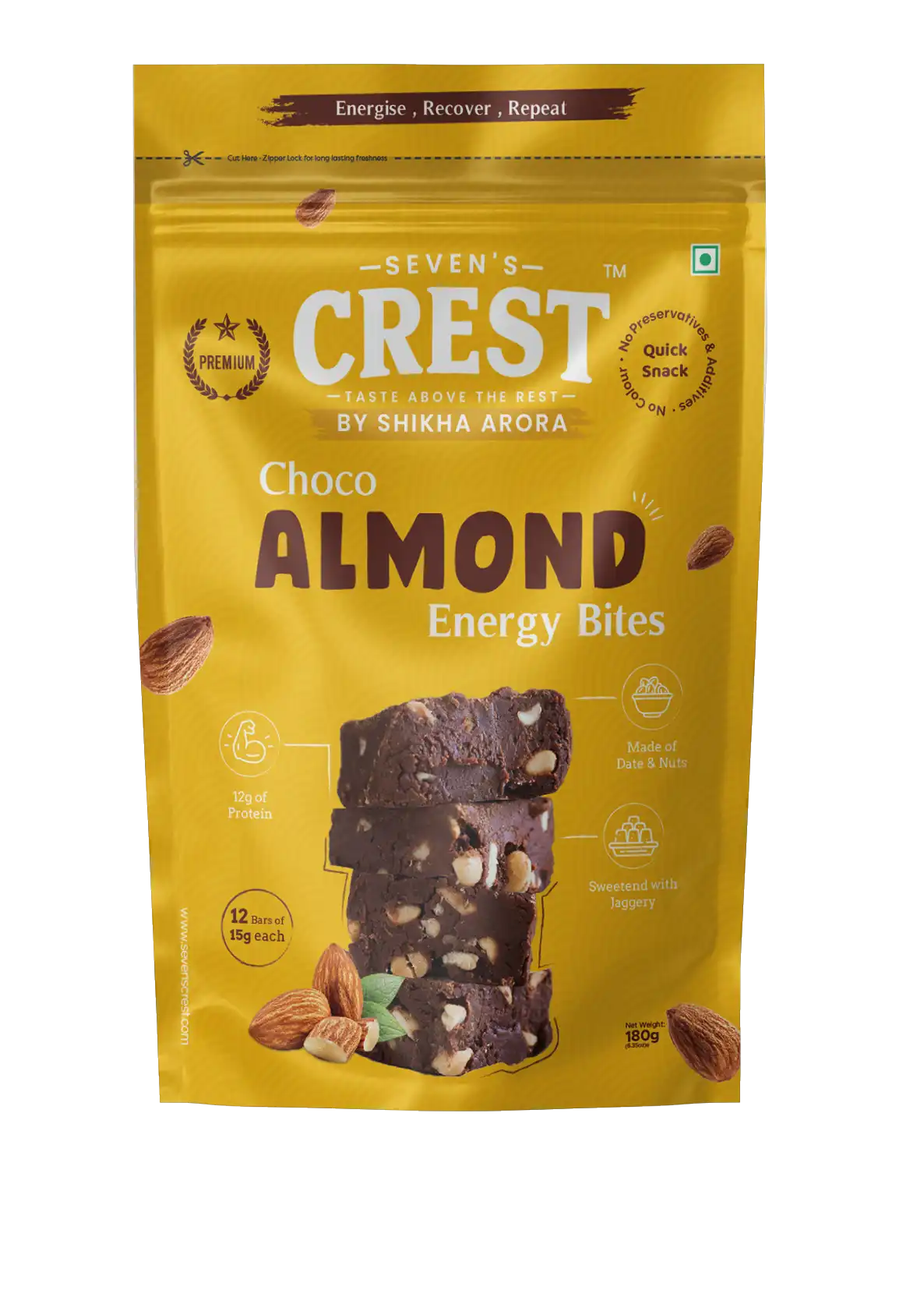 Choco Almond Energy Bites 180 gm