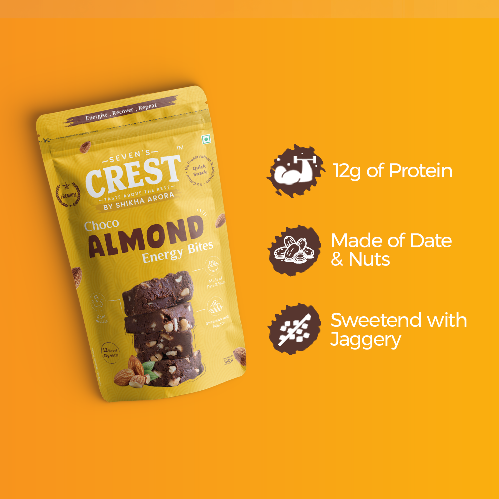 Choco Almond Energy Bites 180 gm