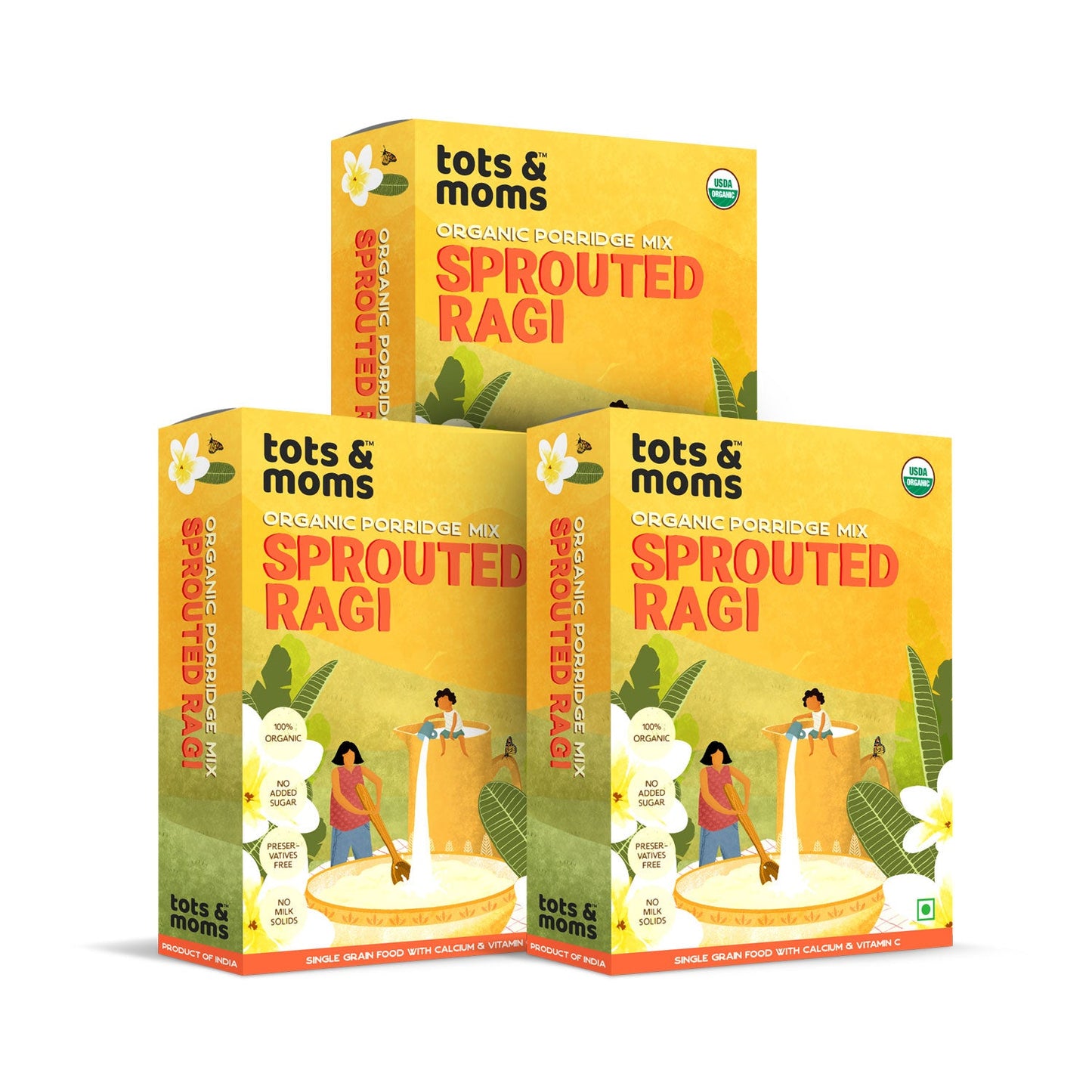 Sprouted Ragi Powder - Pack of 3