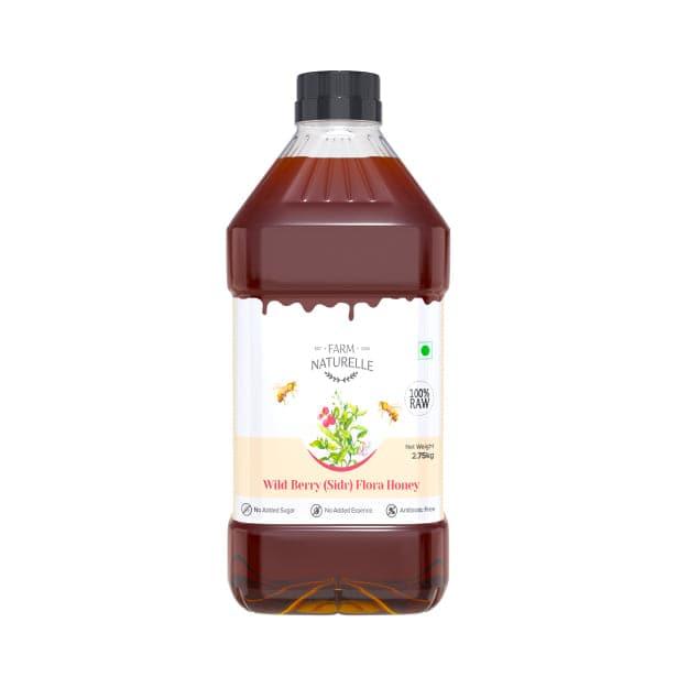 Wild Berry Flower Wild Forest Honey | 100% Pure Honey | Wooden Spoon| Raw, Natural, Unprocessed & Unheated Honey | Lab Tested Honey in Glass Bottle.