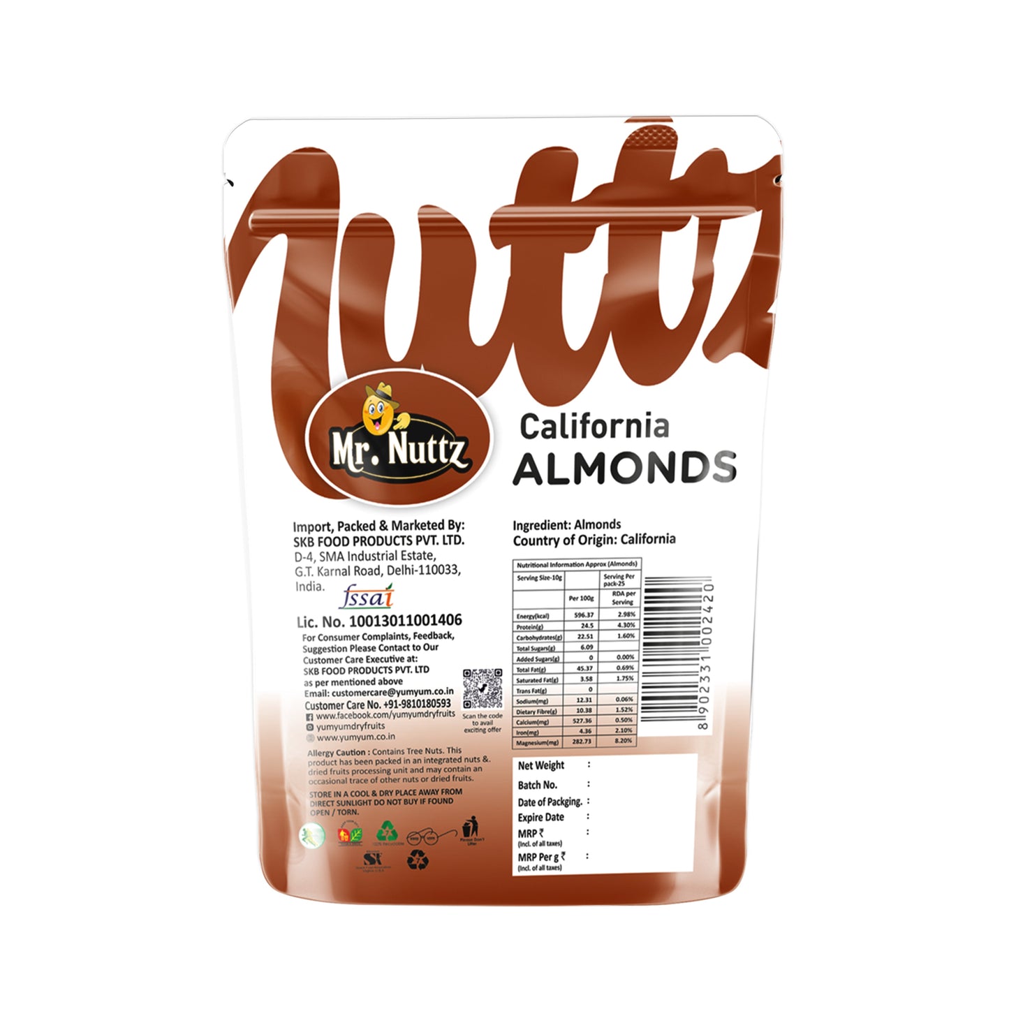 Mr. Nuttz California Almonds