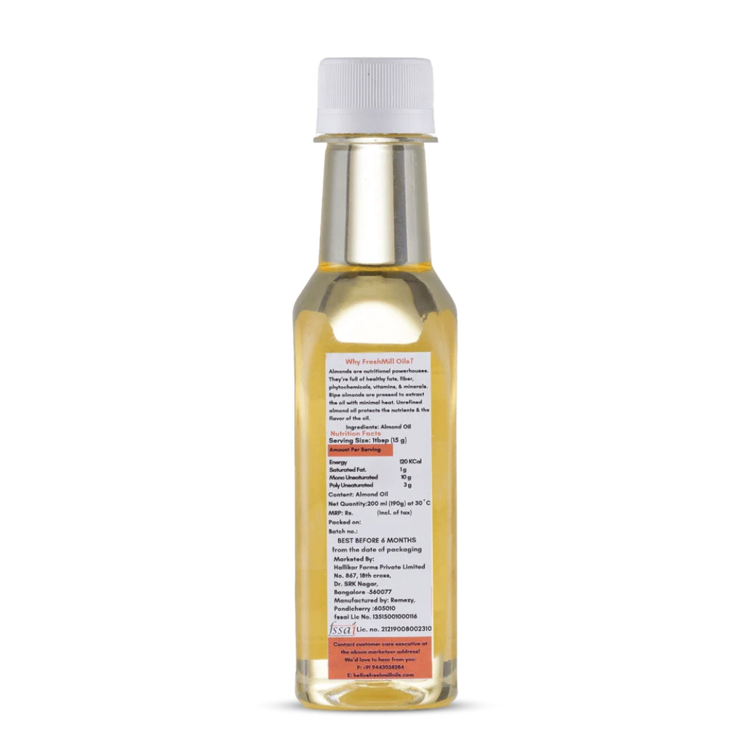 Cold Pressed Almond Oil 200ml