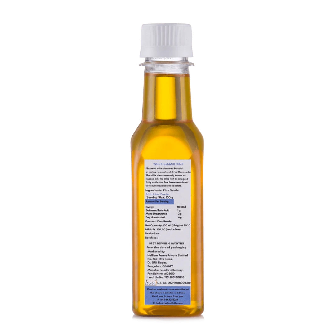 Cold Pressed Flaxseed Oil 200ml