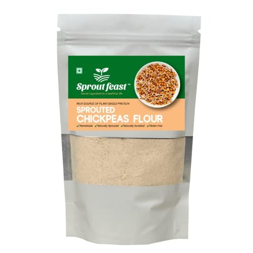 Sprouted Feast Sprouted Chickpeas Flour(Besan) - 400 gms