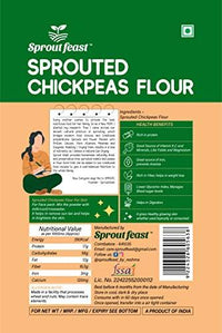 Sprouted Feast Sprouted Chickpeas Flour(Besan) - 400 gms