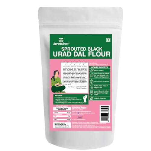 Sprouted Feast Sprouted Black Urad Dal Flour - 300 gms