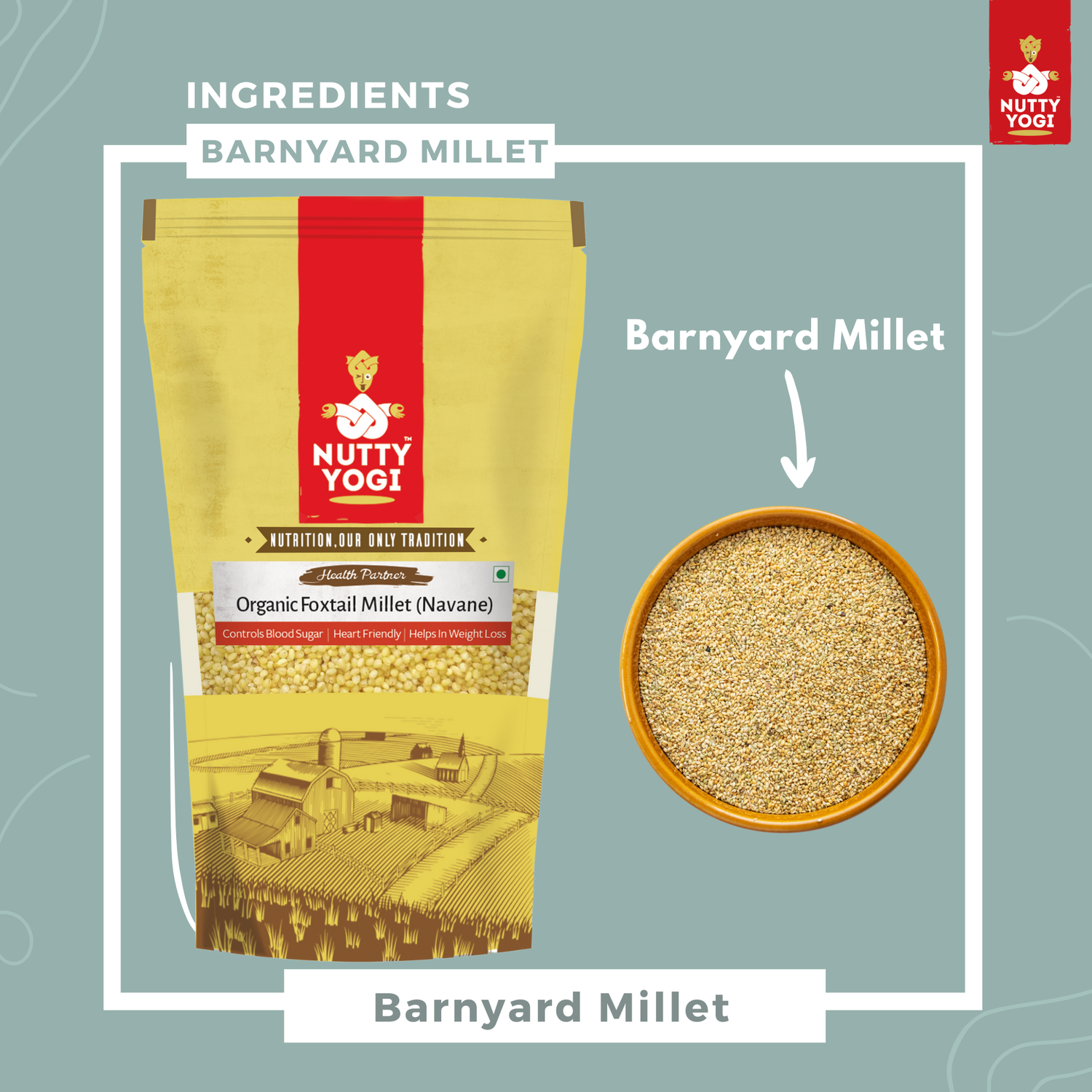 Nutty Yogi Barnyard Millet / Samak Flakes