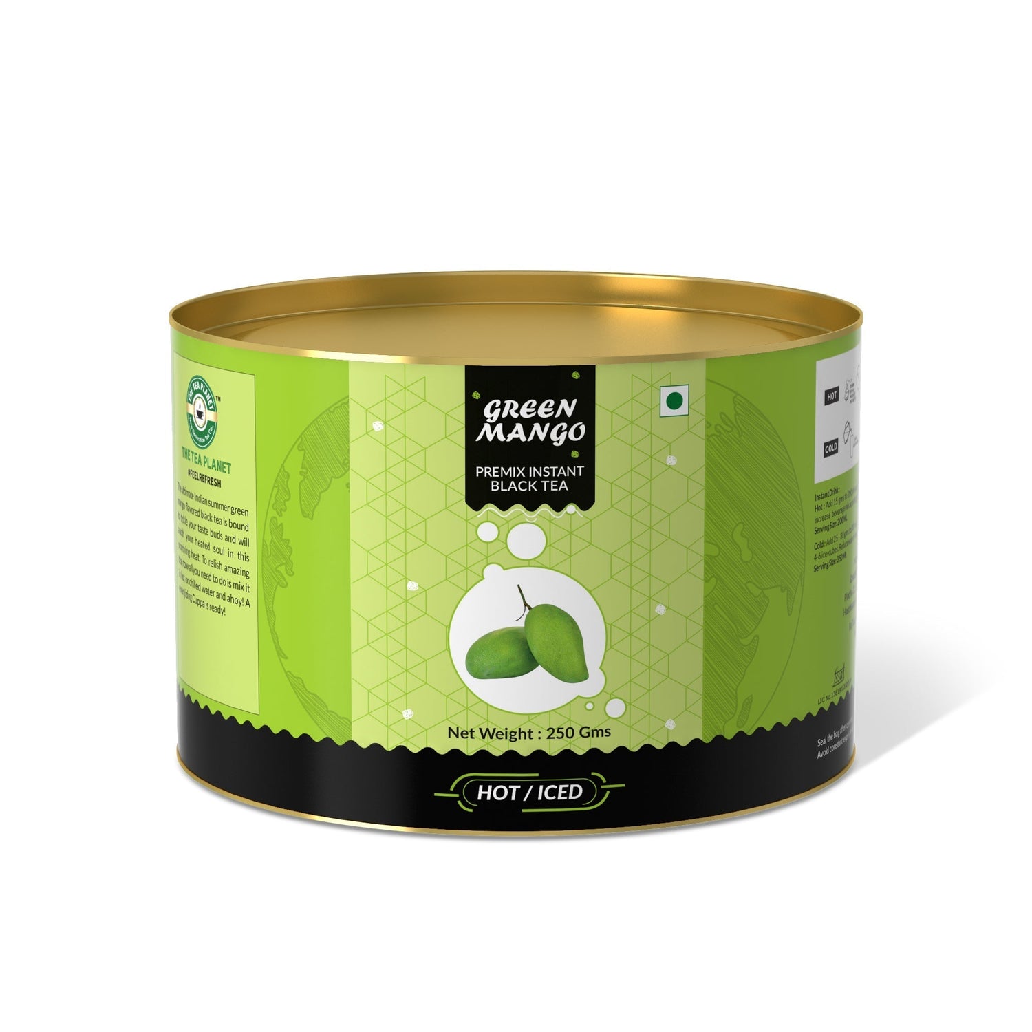 Green Mango Flavored Instant Black Tea