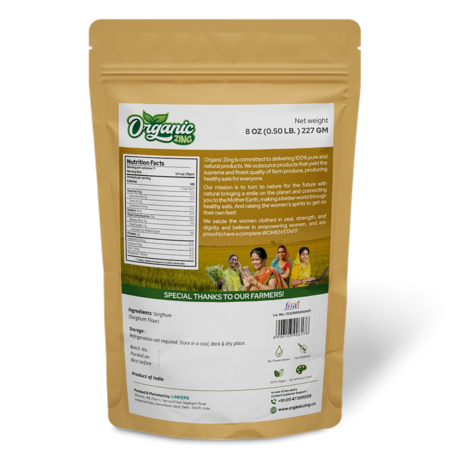 Organic Zing Sorghum Flour