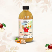 Organic Apple Cider Vinegar with Mother and Apple Cider Infused Ginger and Turmeric