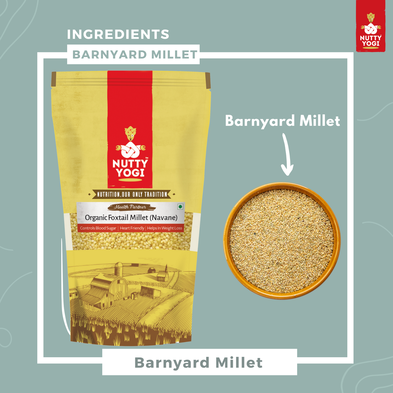 Nutty Yogi Organic Barnyard Millet / Samak ke Chawal