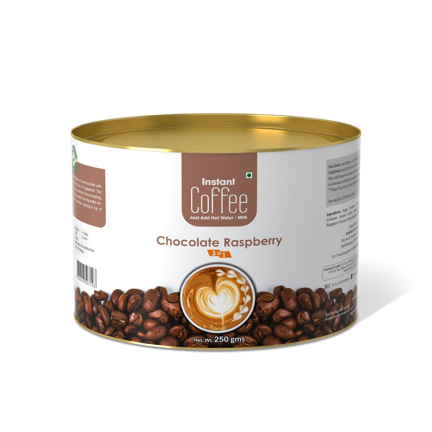 Chocolate Raspberry Instant Coffee Premix (3 in 1)