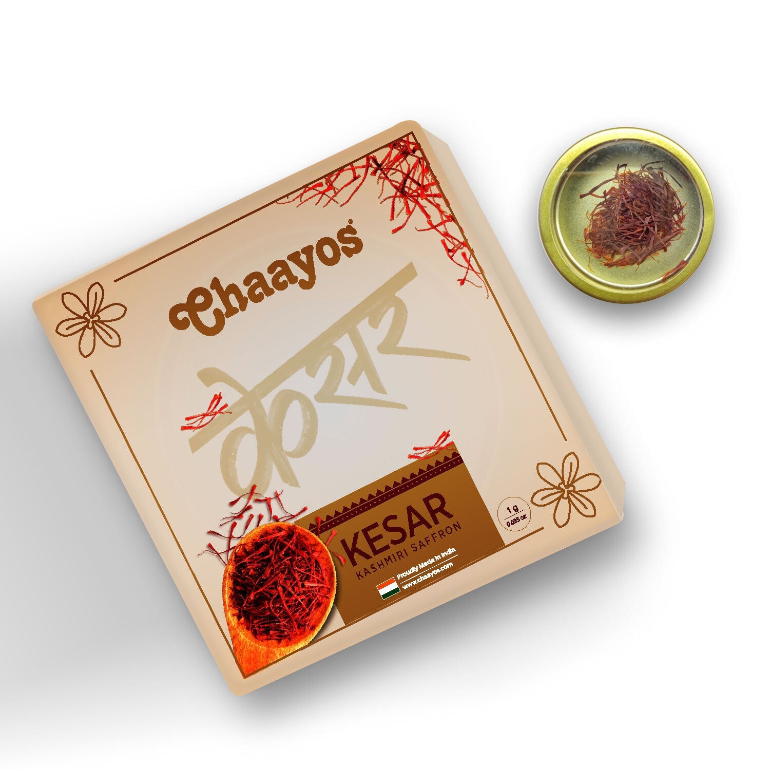 Kashmiri Saffron (1g) - Pure A++ Grade Kesar