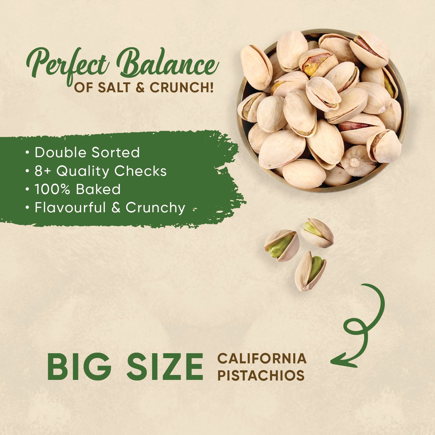 Premium Roasted & Salted Pistachios