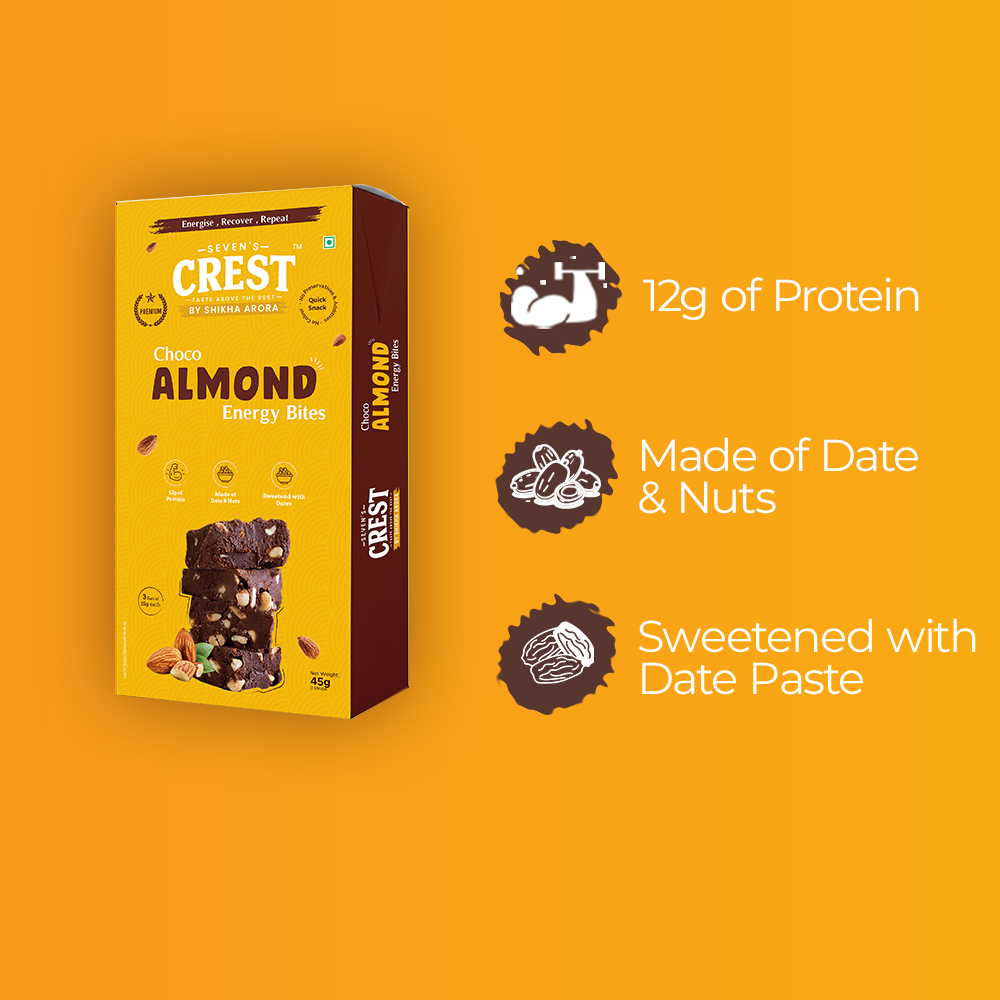 Choco Almond Energy Bites (45g each) (Pack of 2)