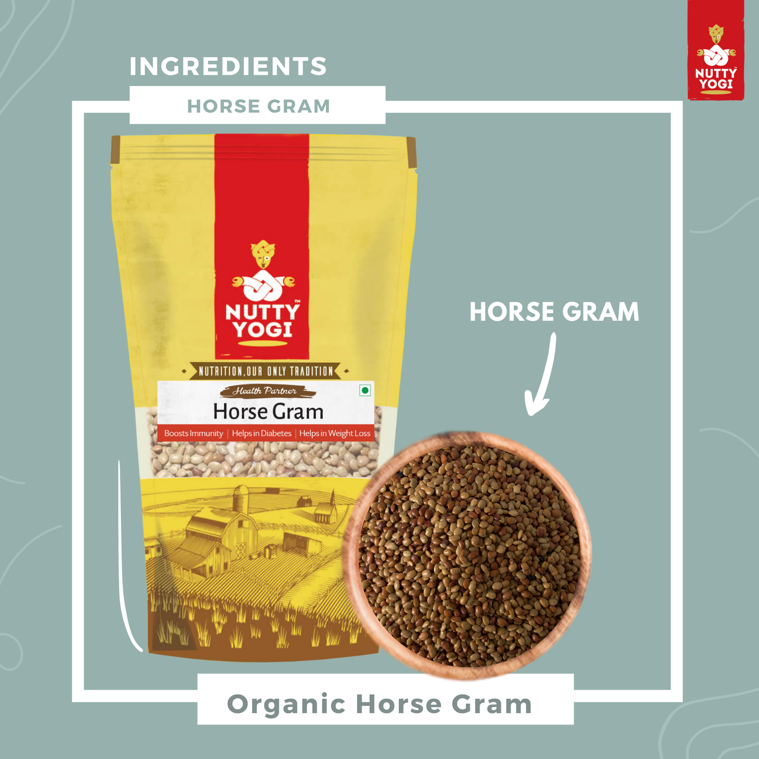 Nutty Yogi Organic Horse Gram dal / Kulathi dal