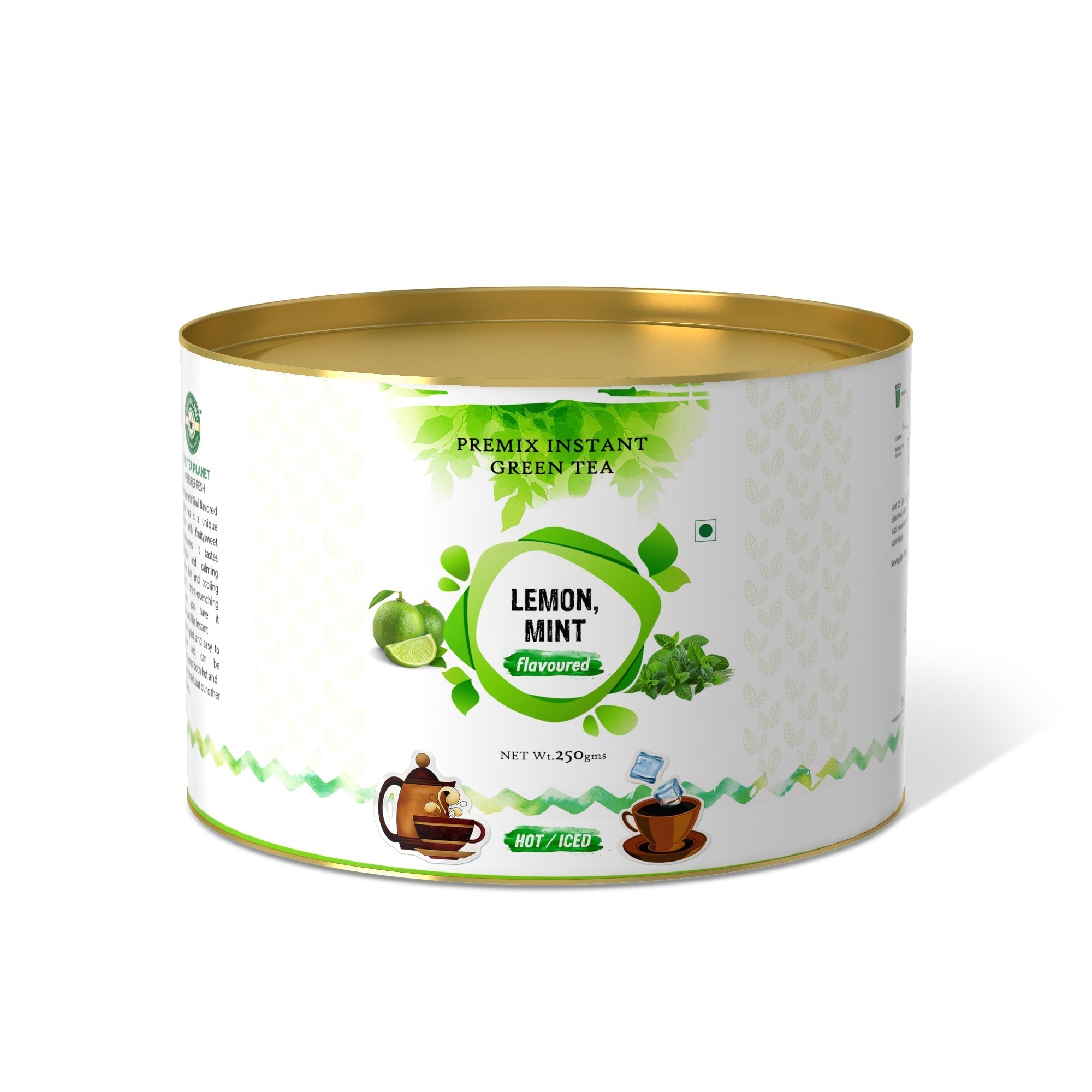 Lemon & Mint Flavored Instant Green Tea