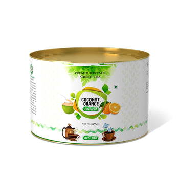 Cococnut Orange Flavored Instant Green Tea