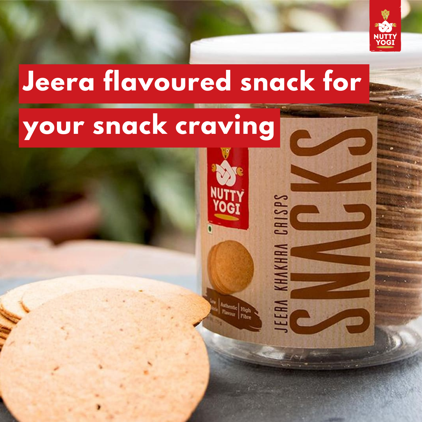 Nutty Yogi Jeera Khakhra Crisps