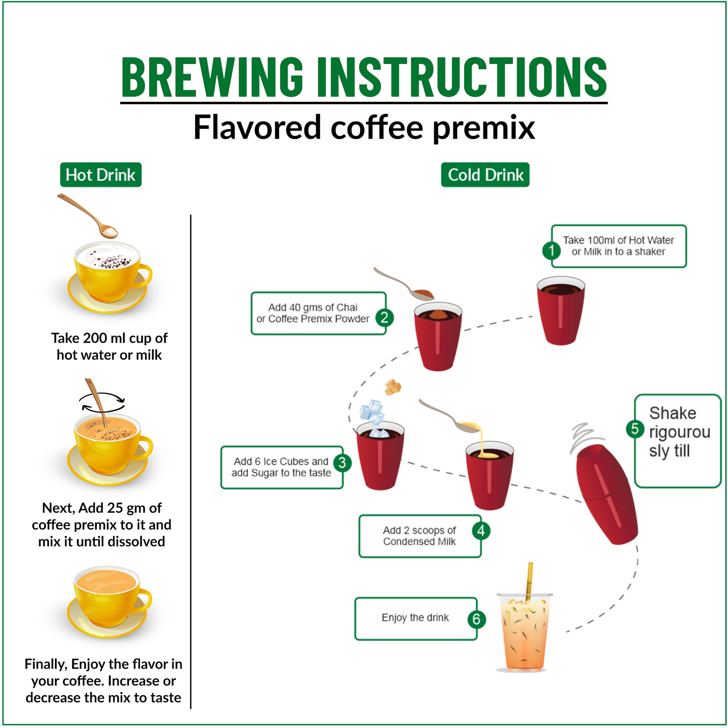 Strawberry Banana Instant Coffee Premix (2 in 1)