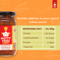 Nutty Yogi Crunchy Carrot, Cauliflower and Turnip Pickle 200g