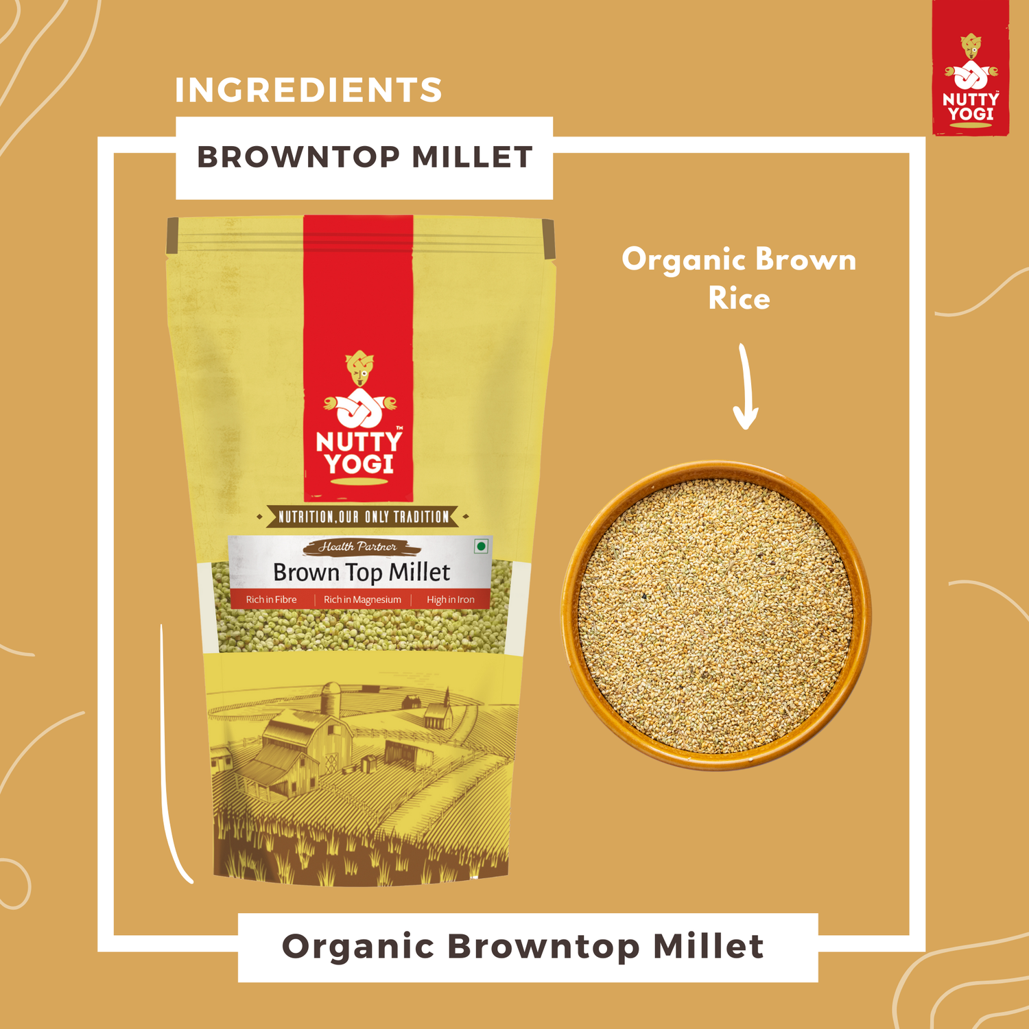 Nutty Yogi Organic Browntop Millet